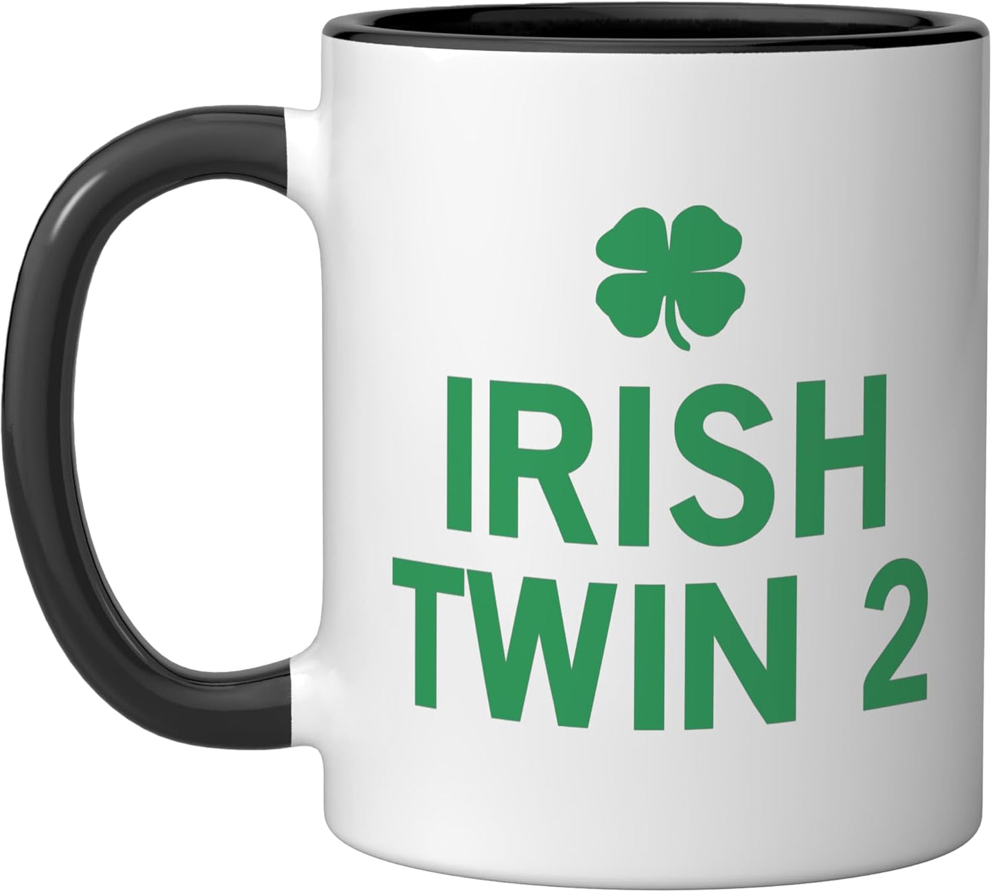Taza cerámica Irish Twin 2 negra/blanca