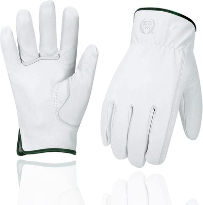 Guantes cuero jardinería suave para hombre mujer M