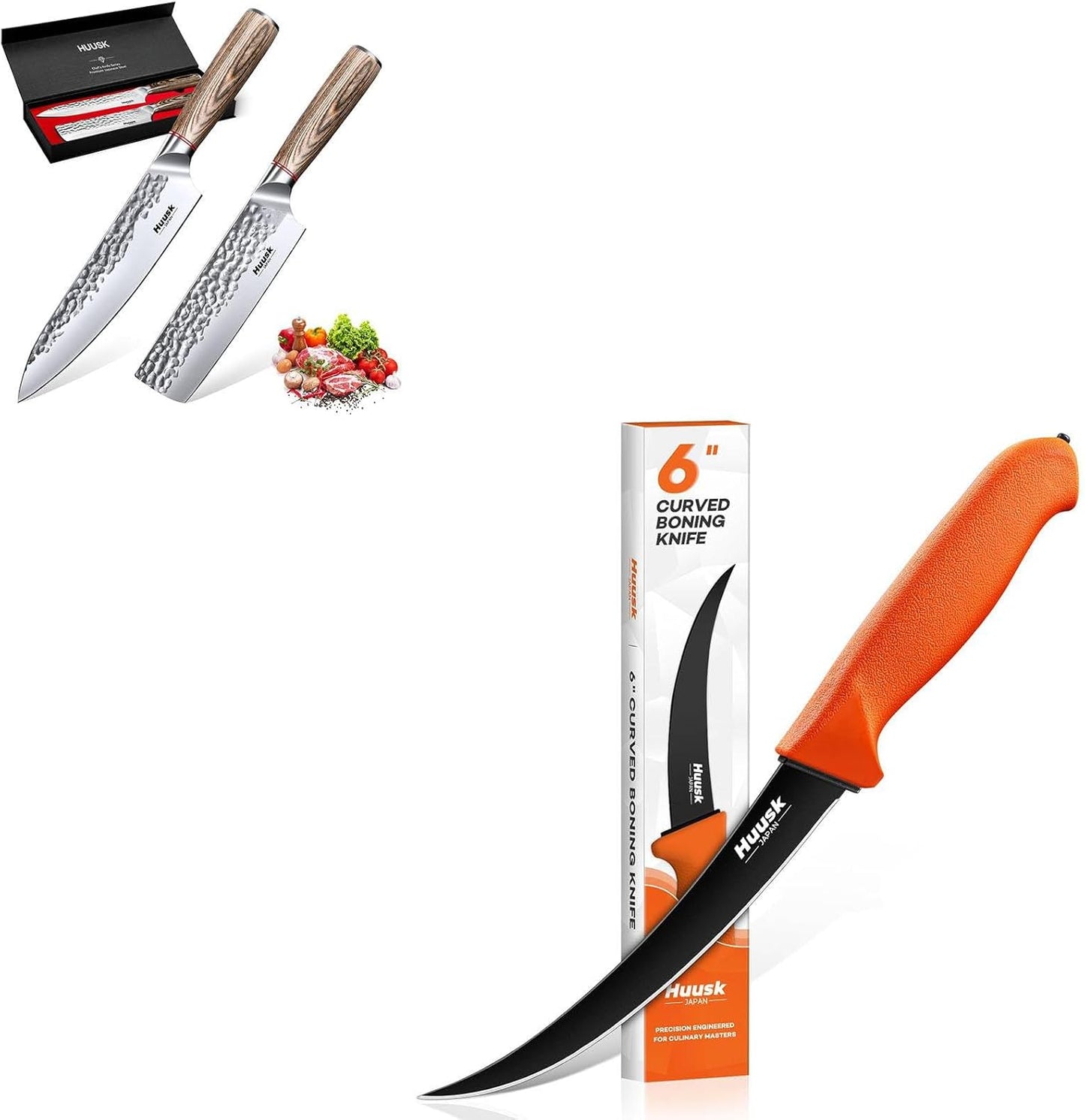 Set Cuchillos de Cocina Japoneses Curva para Deshuesar