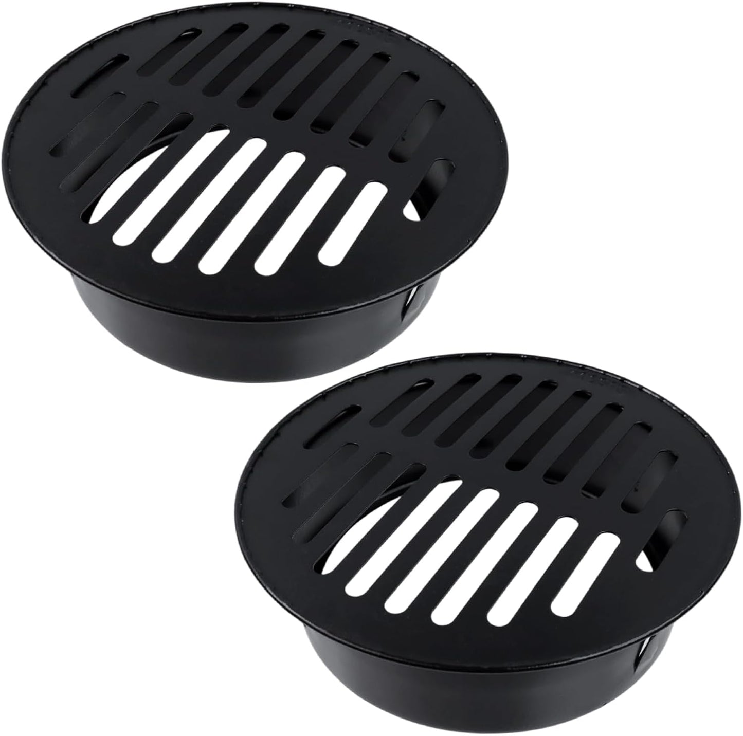 2 Cubiertas Drenaje Suelo Acero Inox 6pulg Redondas