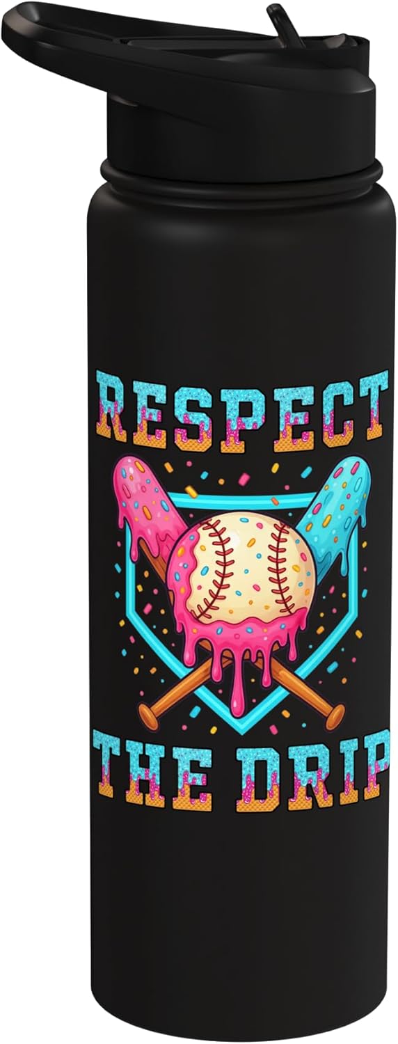 Botella de agua de béisbol para niños sin BPA