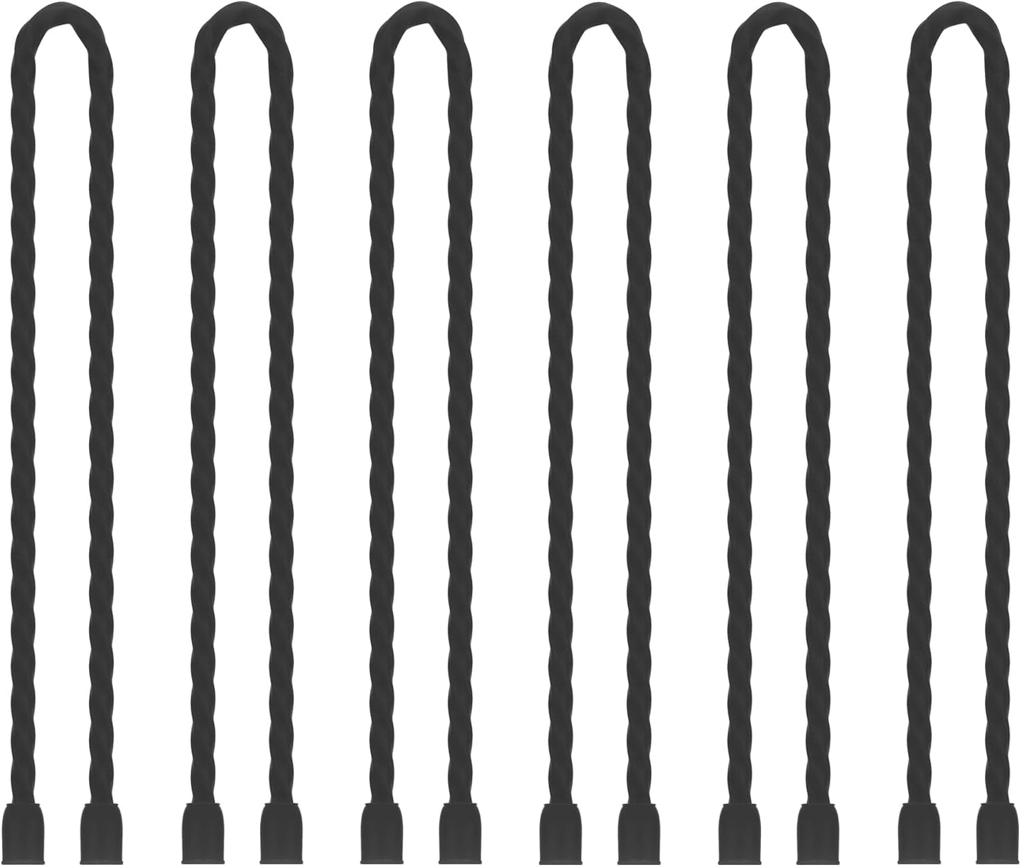 6 Bridas Silicona 12pulg Con Núcleo Acero Ataduras Multiuso