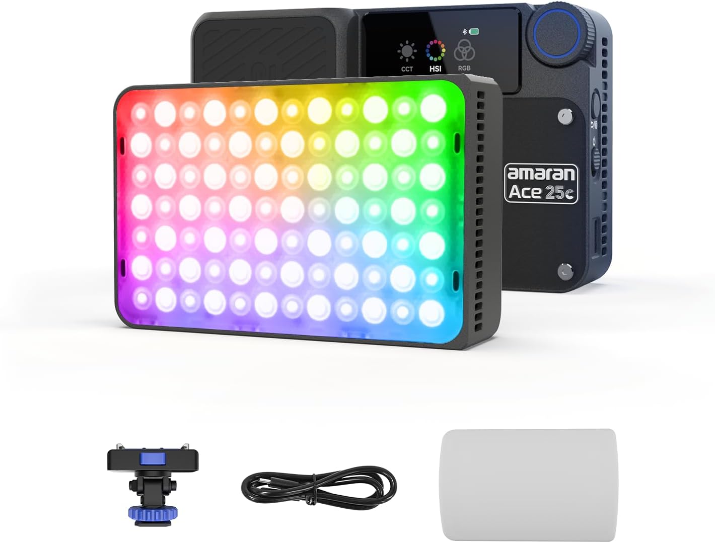 Luz video RGB 25W portátil CRI 95 control APP