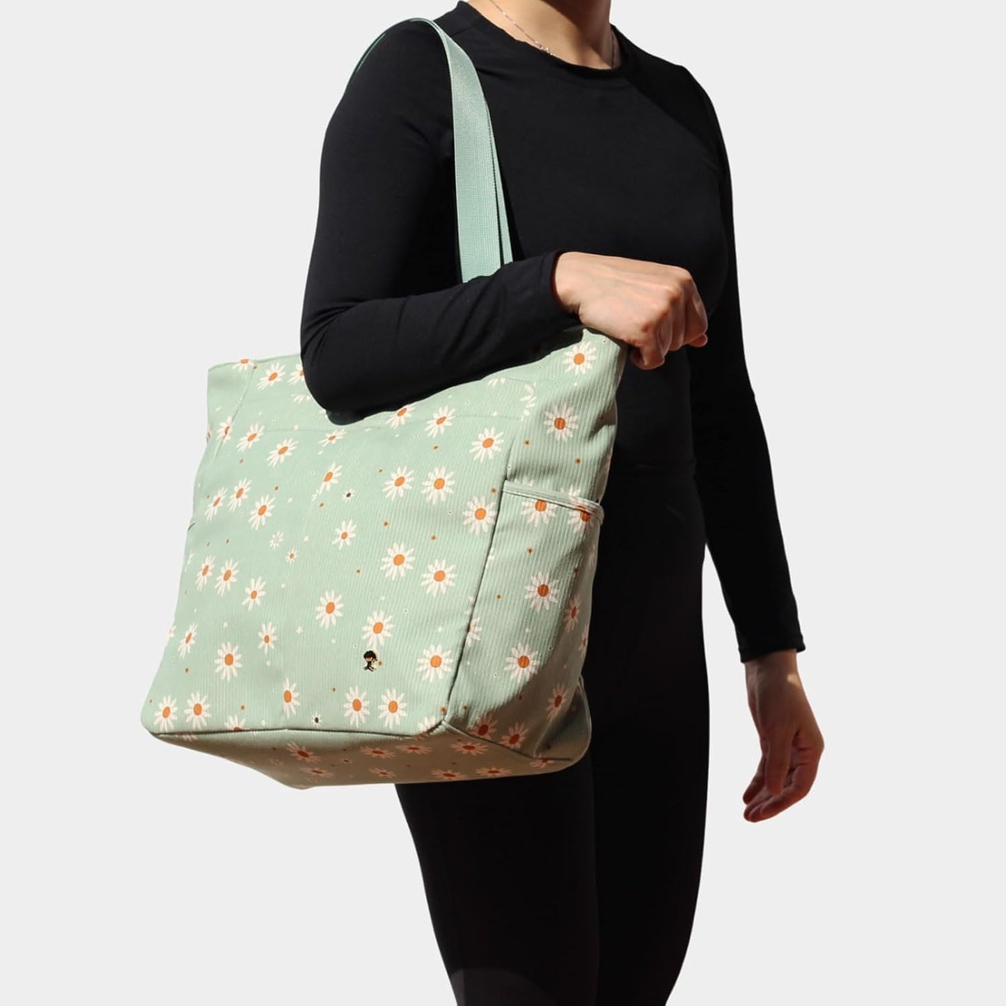 Bolsa hombro grande con bolsillos para gimnasio viajes