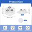 2 Ruedas autoadhesivas 1.5pulg giratorias 360 grados acero inox