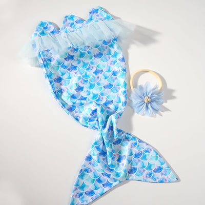 Accesorios foto recién nacido traje sirena bebé