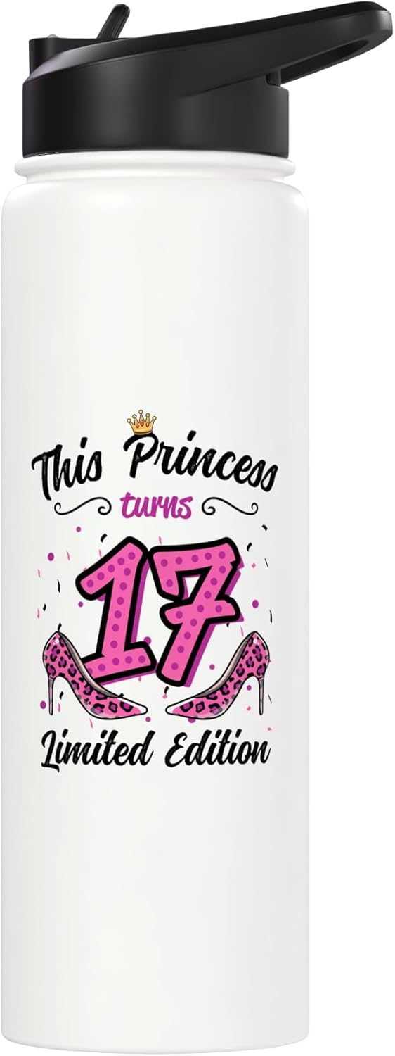 Botella de agua acero inoxidable para cumpleaños 17 años