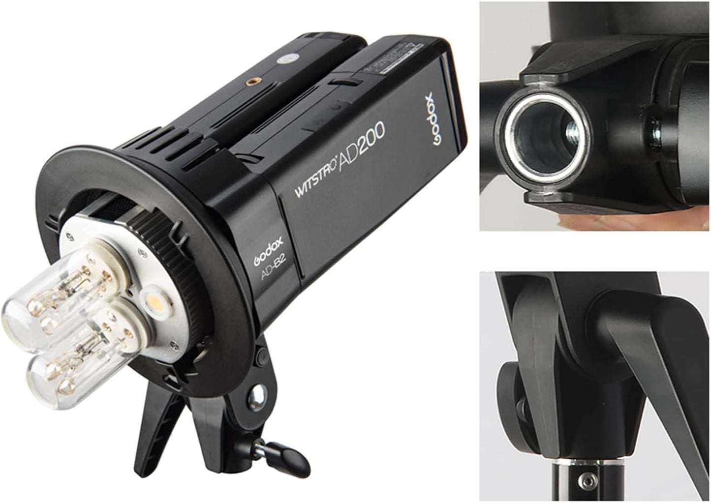 Cabezal luz doble para flashes AD200 AD200Pro