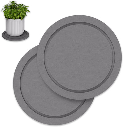 Platillo piedra para plantas 10pulg con bandeja goteo