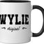 Taza cerámica Wylie Texas Retro en negro/blanco
