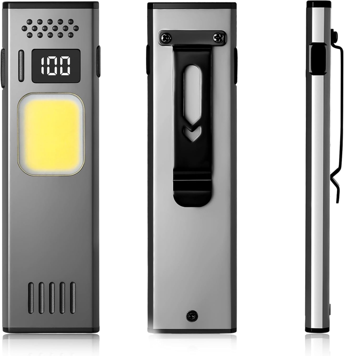 Linterna magnética EDC ultradelgada 0.3pulg 650LM USB-C recargable
