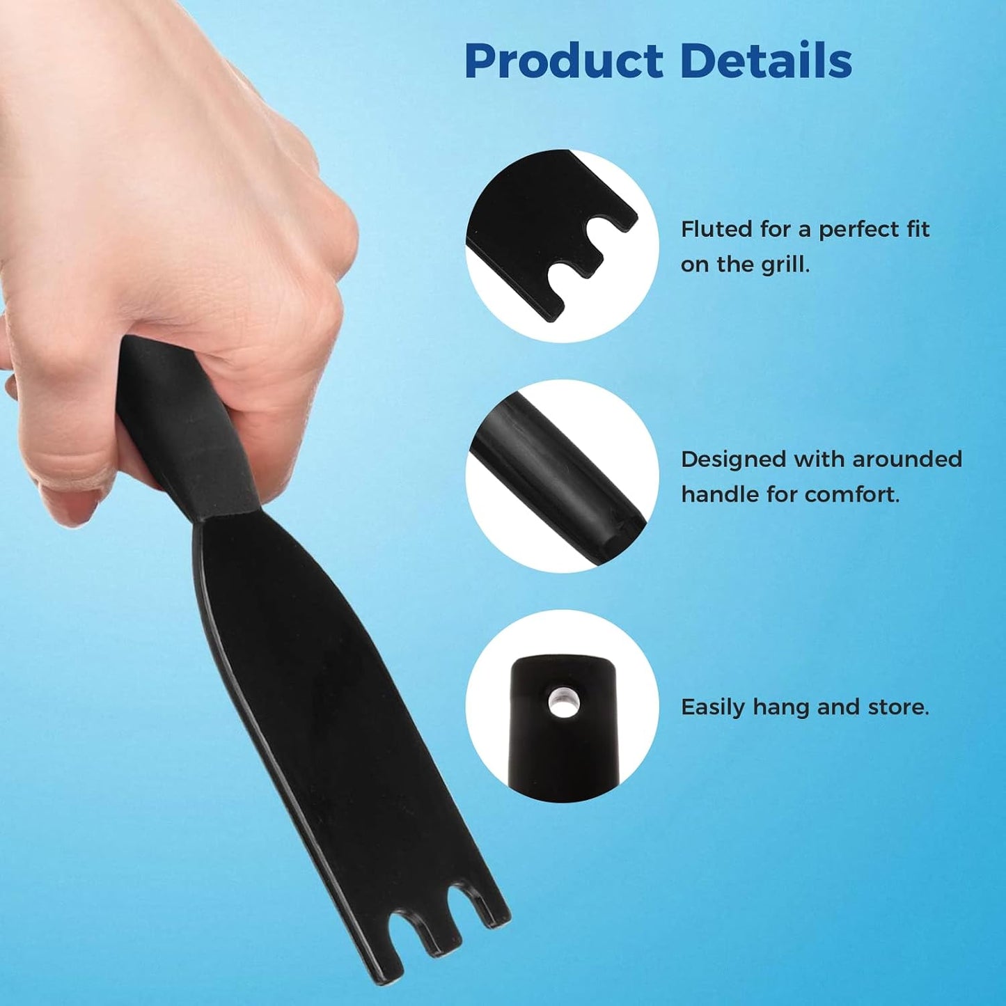 Raspador parrilla universal con espátula antiadherente
