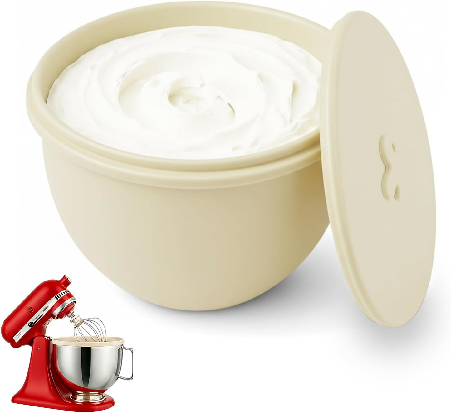 Revestimiento silicona para tazon Kitchenaid 5qt con tapa