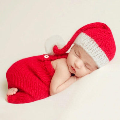 Kit ropa Navidad bebé disfraz ganchillo sesión foto