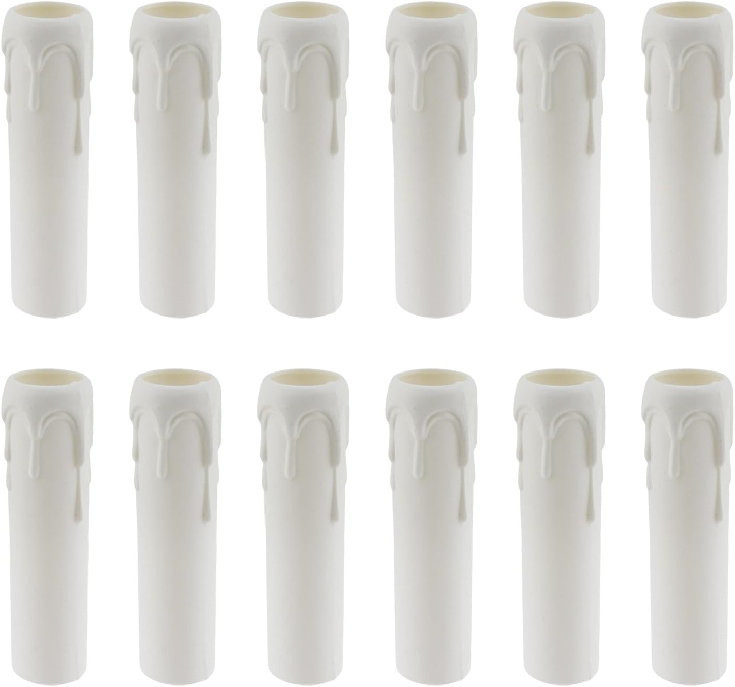 Cubiertas velador plástico 12 pzas blanco