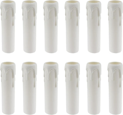 Cubiertas velador plástico 12 pzas blanco