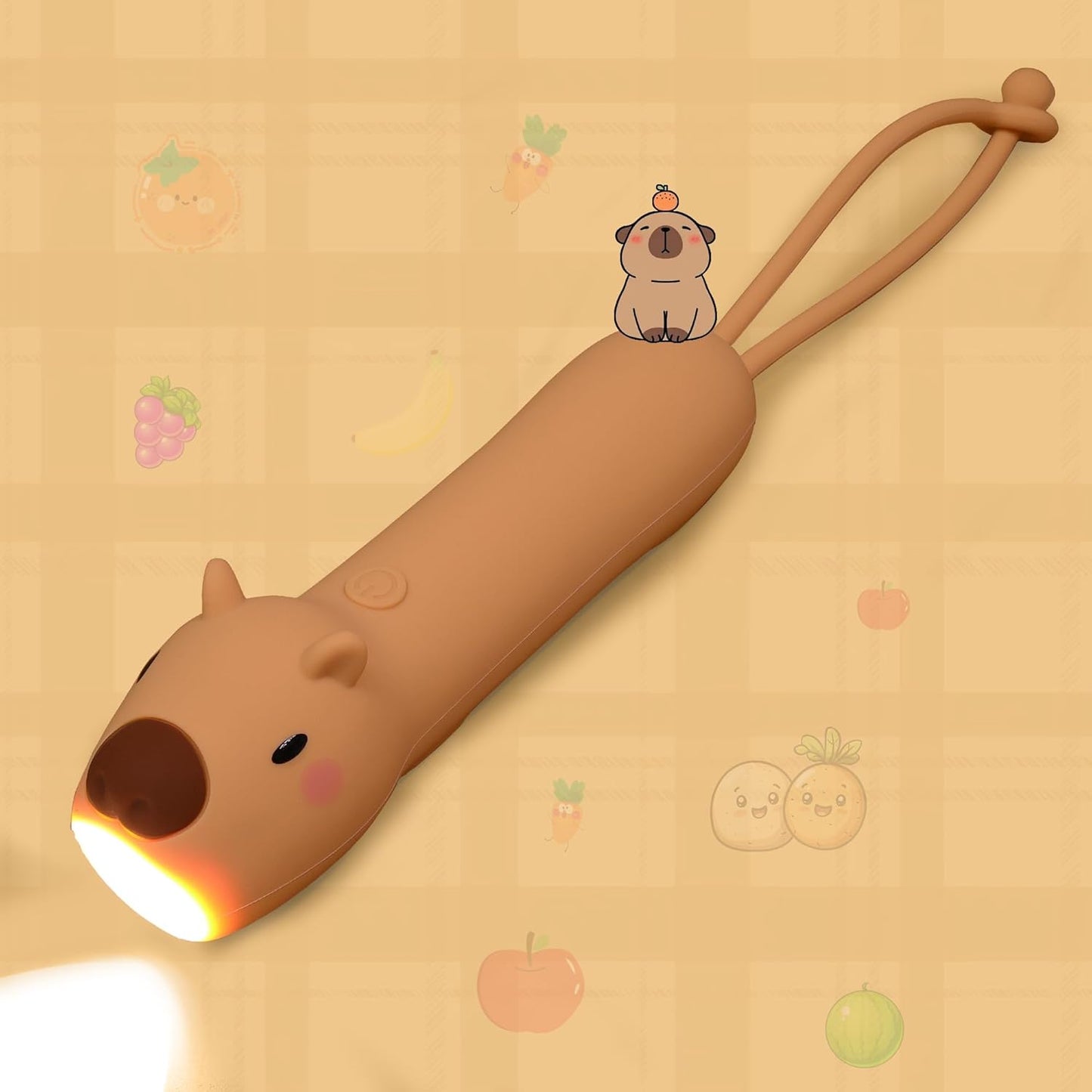 Linterna recargable regulable estilo capybara