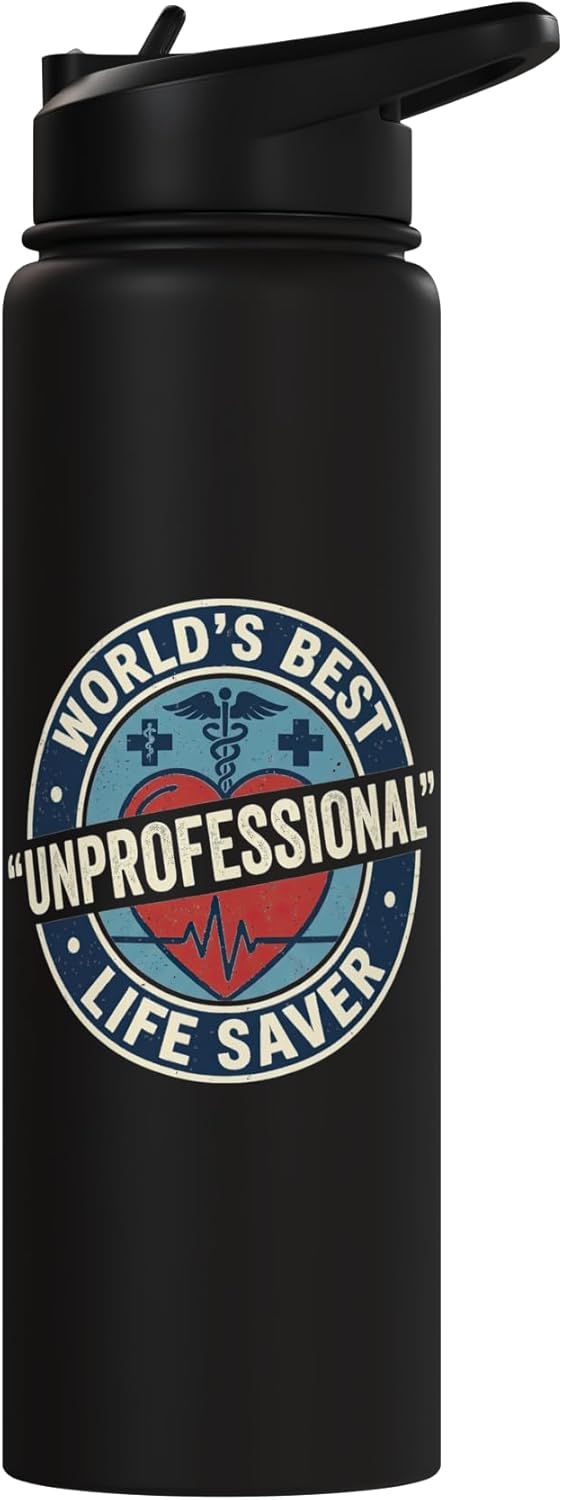 Botella de agua aislada de acero inoxidable para enfermeras