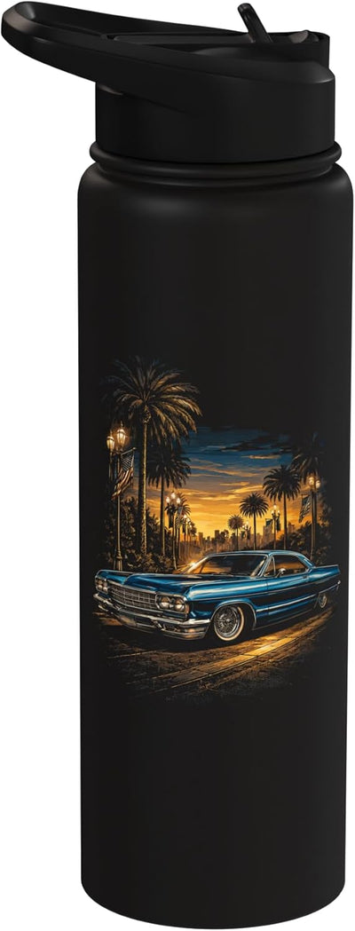 Botella de agua acero inoxidable para coche lowrider