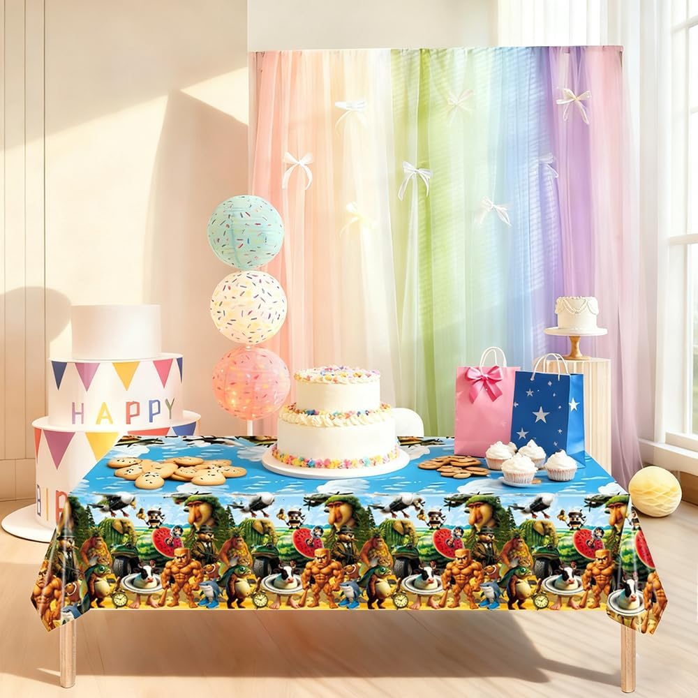 2 Manteles Italianos Brainrot para Fiesta Cumpleaños