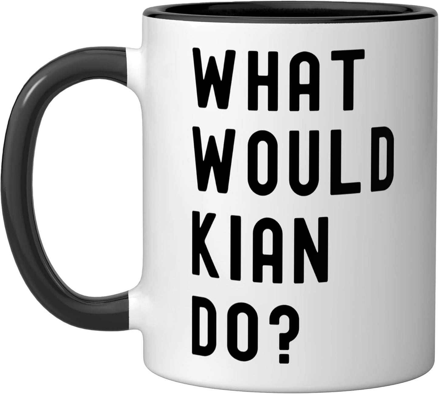 Taza cerámica What Would Kian Do? Negro/Blanco