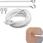 Kit cables cortina red 9.8pies con ganchos autoadhesivos