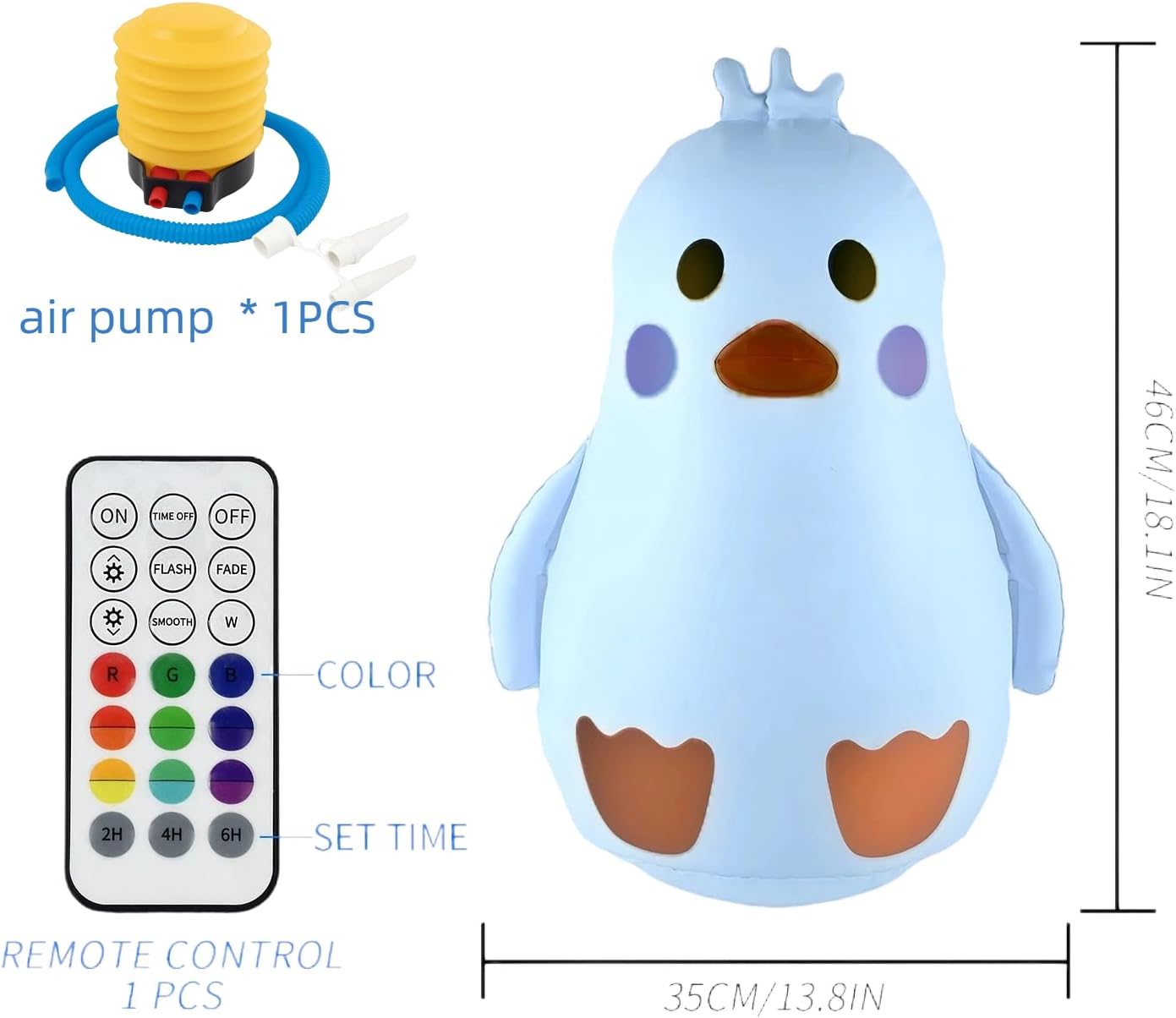 Luz solar pingüino RGB impermeable IP65 jardín