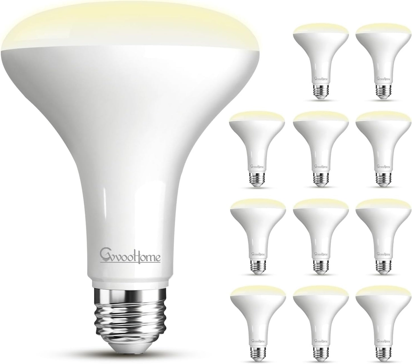 12 Bombillas LED BR30 7W 2700K Empotrables Interiores