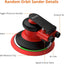 Kit lijadora orbital neumática 12000rpm 20pzas papel lija 80-320