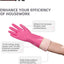 2 Pzas Guantes Goma Reutilizables para Lavar Platos y Limpiar