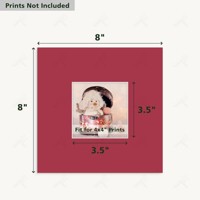 Pack 10 Marcos Fotos 8x8pulg Apertura 3.5x3.5pulg 4 Capas