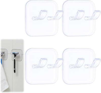 Soporte maquinilla afeitar ducha 4 pzas doble impermeable