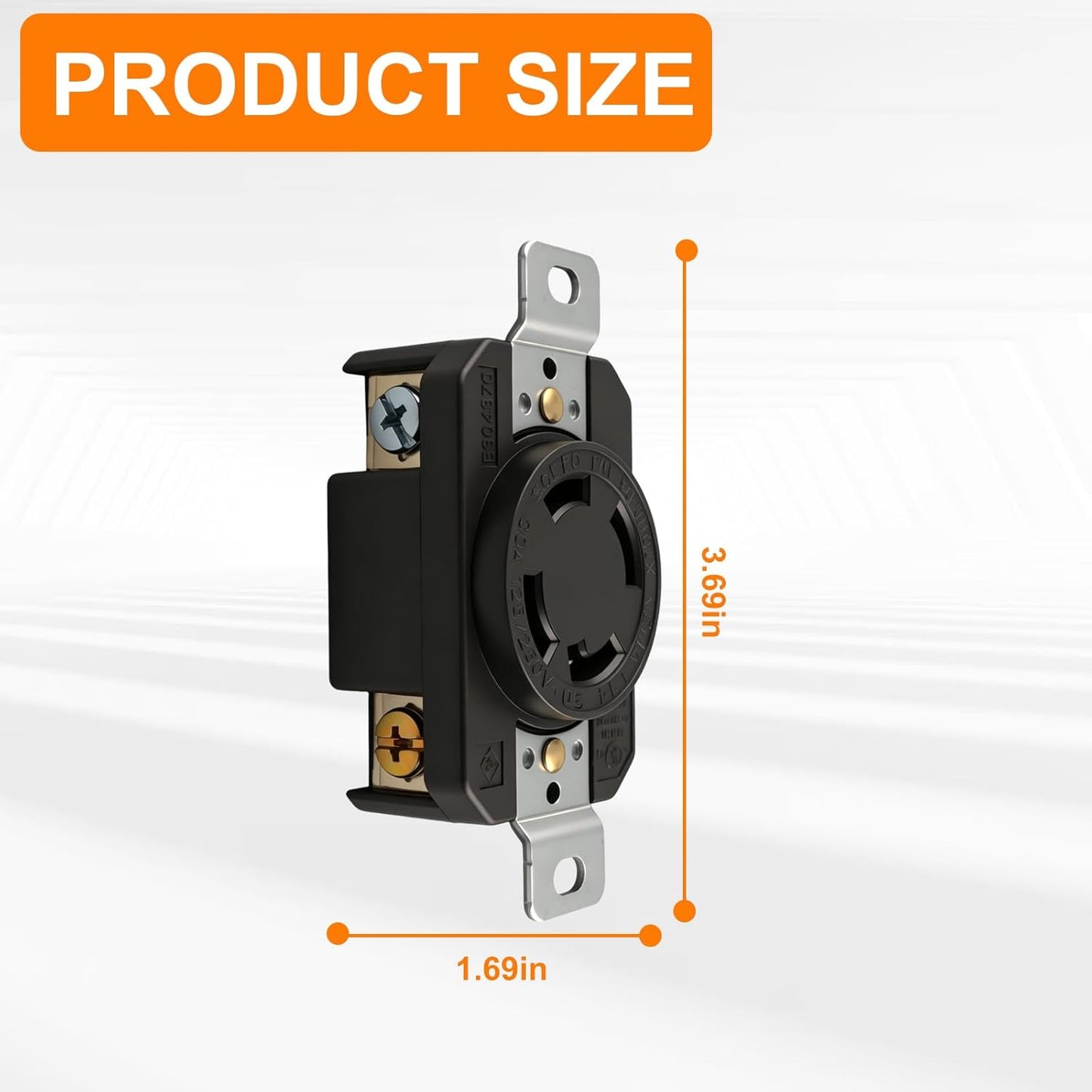 Receptáculo L14-30 para Leviton V-0-MAX negro