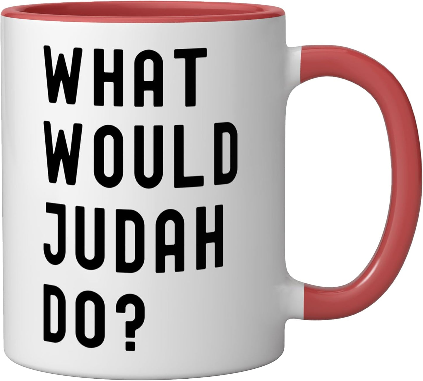 Taza cerámica What Would Judah Do Rojo/Blanco