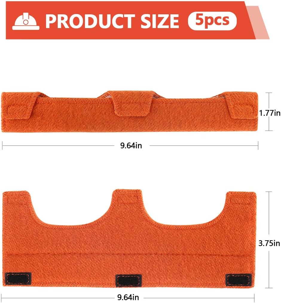 5 Bandas Sudor Algodón Ignífugo Accesorios Casco Naranja