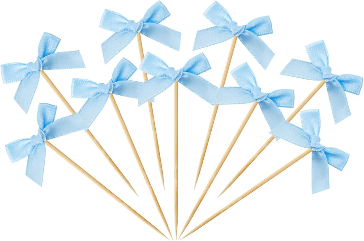 Palillos de cóctel de bambú natural 100 piezas para aperitivos y fiestas