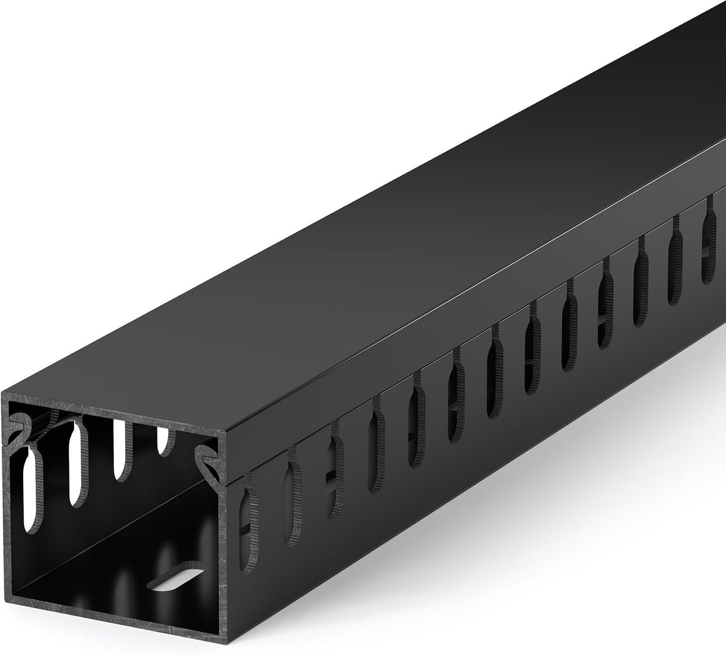 Canaleta cable rack servidores 1.6x2pulg kit 6pies PVC seguro