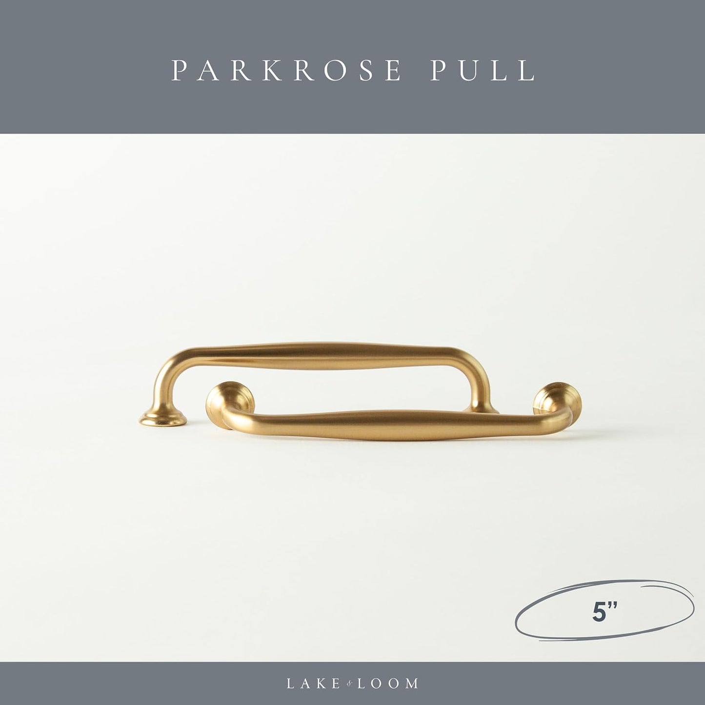10 Tiradores Latón Cepillado Parkrose 5.3pulg para Cocina Baño