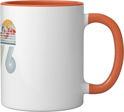 Taza cerámica vintage nacida en 1976 aniversario 50 años