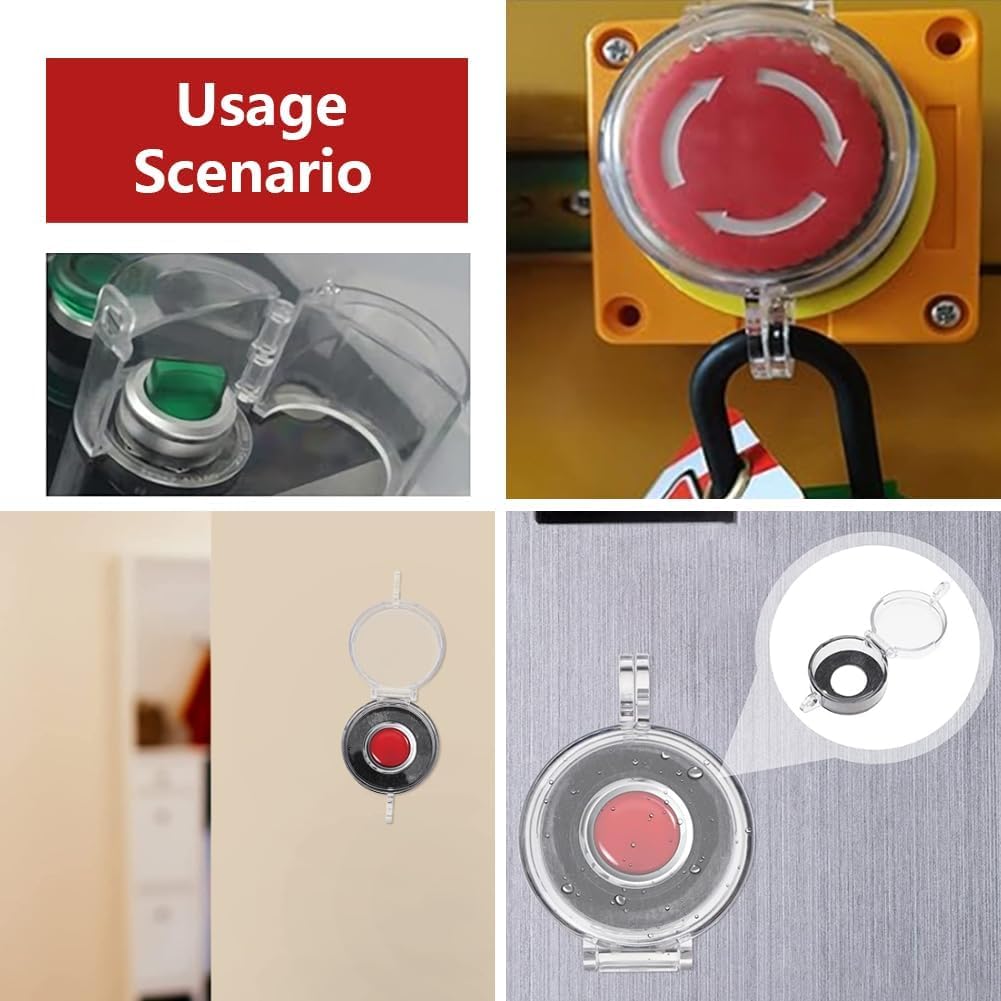 Interruptor pared 0.86pulg cubierta proteccion emergencia set 2