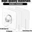 10 Ganchos Adhesivos Transparentes Impermeables para Ducha