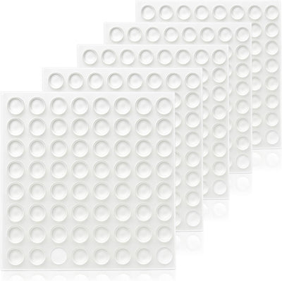 Parachoques silicona transparente 320pzas con almohadillas