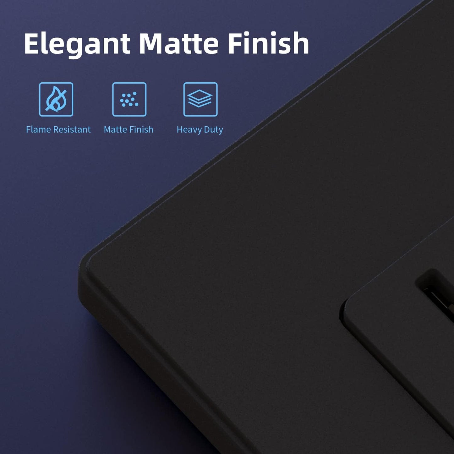 Enchufe decorativo pared negro mate 15A