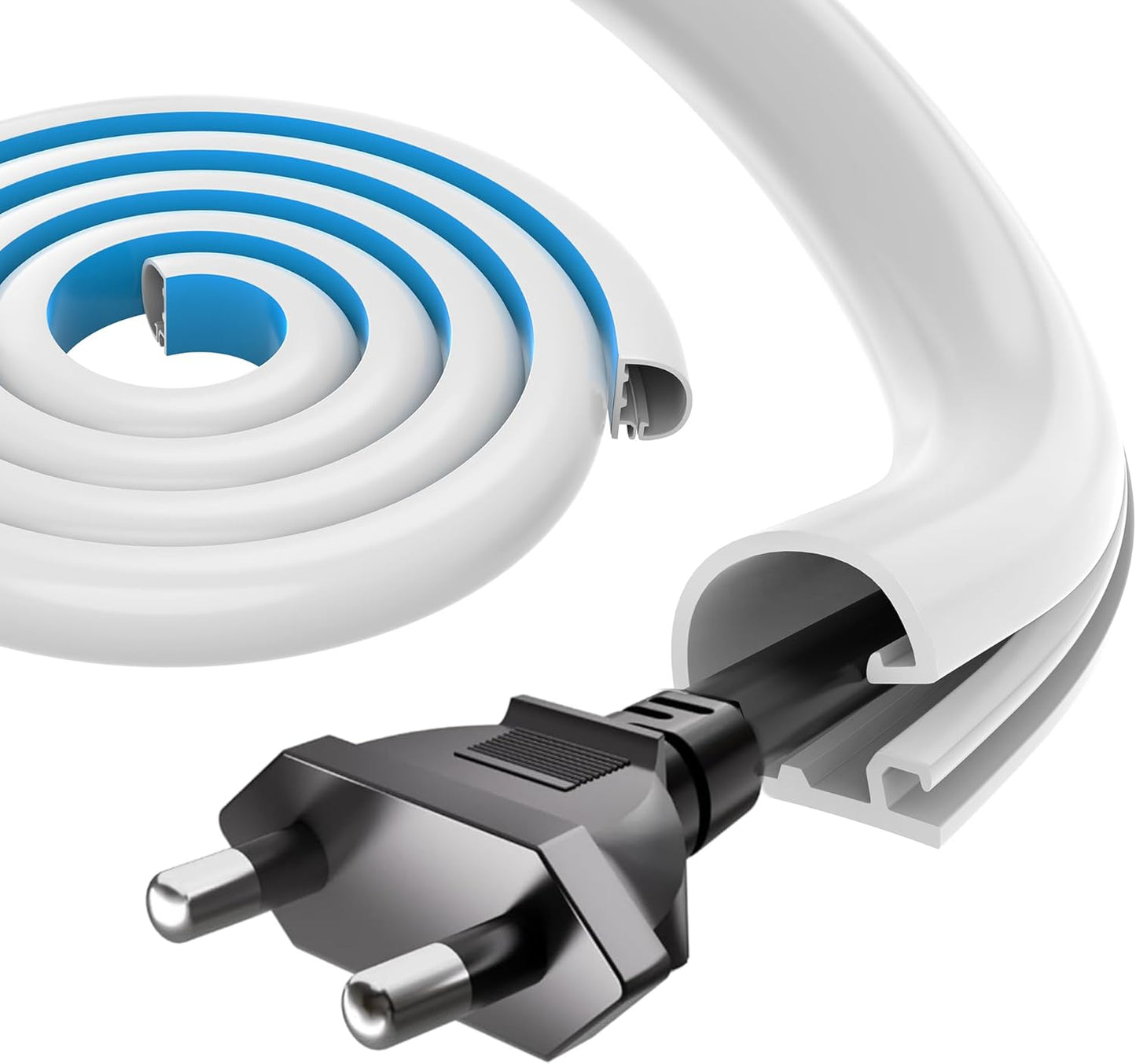 Ocultador cable 39pulg silicona gestionar cables pared