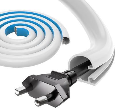 Ocultador cable 39pulg silicona gestionar cables pared