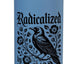 Botella de agua aislada estampado cuervo floral acero inoxidable