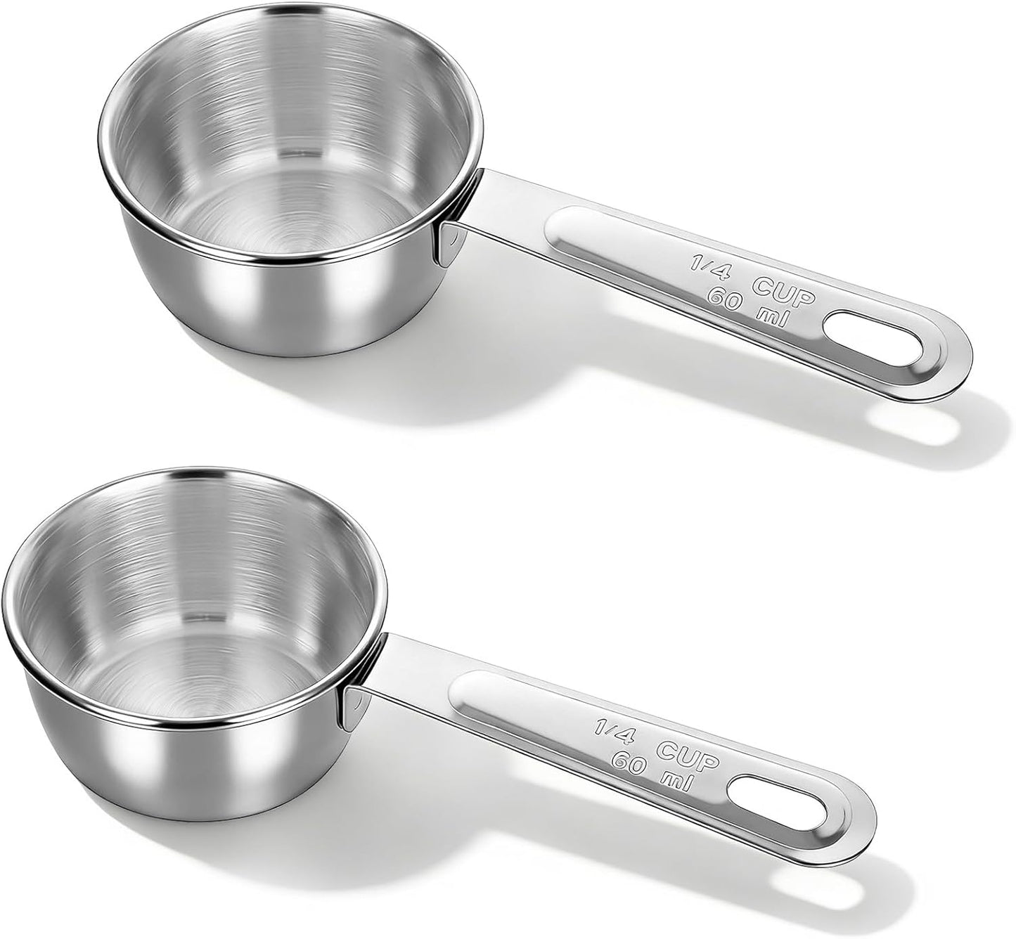 2 Tazas Medidoras Acero Inox 2oz para Cocina