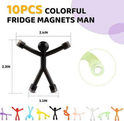 Imanes magnéticos coloridos para refrigerador y puerta, 10 colores