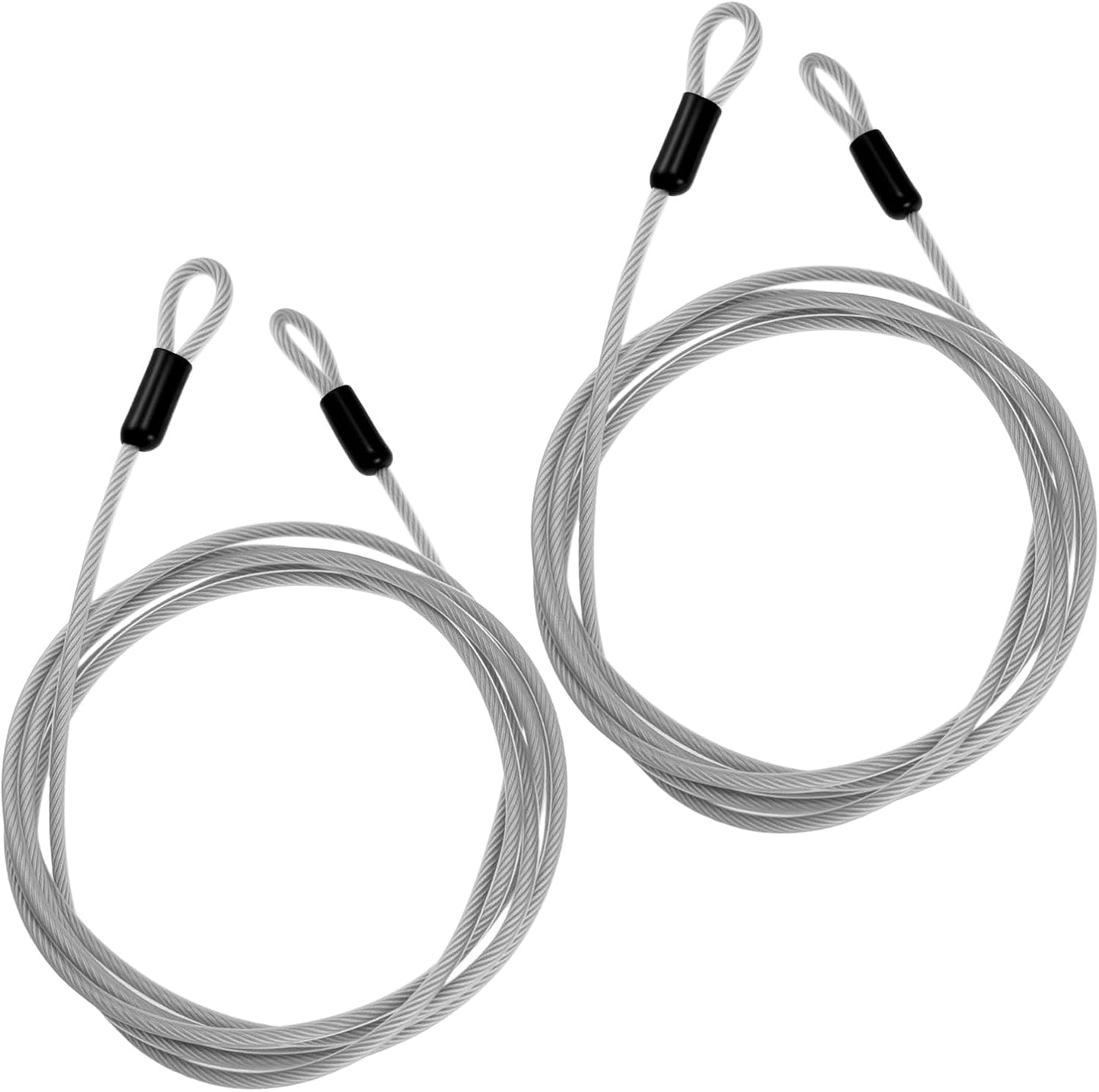 2 Cables Seguridad Acero Inox Trenzado Bicicletas