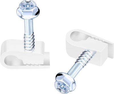 Clips cable S 1/4 pulg para coaxial Ethernet eléctrico